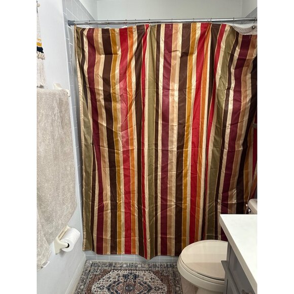 Echo Creative Bath Versital Vertical Stripped Shower Curtain luxury style Read - Picture 1 of 8